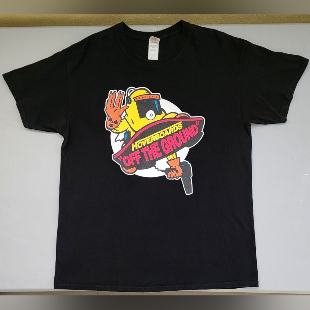 Back to the Future Marty McFly Hoverboards Off the Ground Vans Parody L T-shirt
